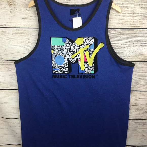MTV Other - MTV vintage style solid blue tank top